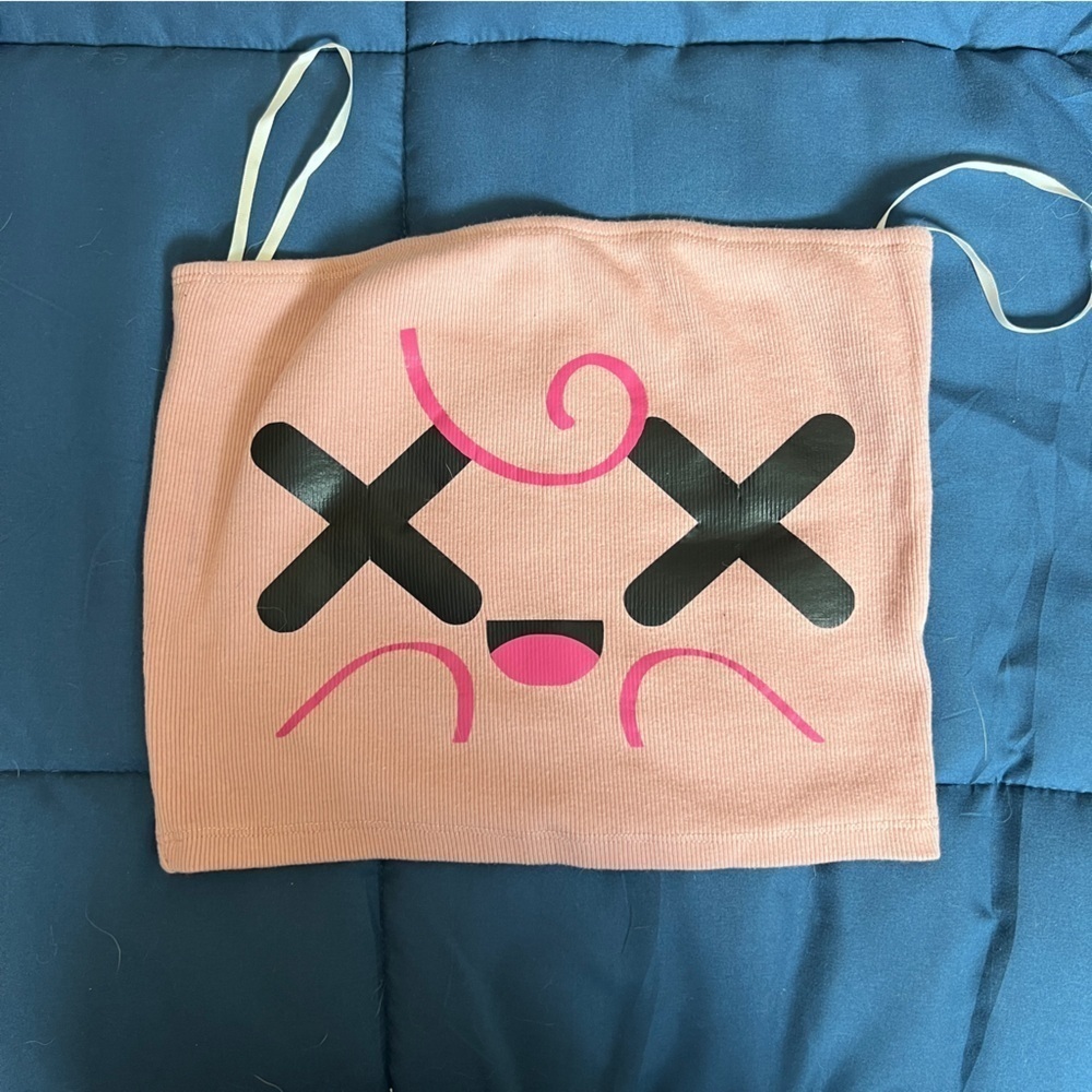 Psycho Rebel Jugglepuff Tube Top – Pastel Pink